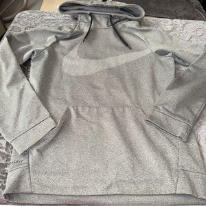 Nike Dri-FIT Gray Hoodie men’s size small Bold black
